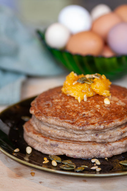 Photo from the Ayurvedic Sunrise e-book showing Ayurvedic breakfast preparation